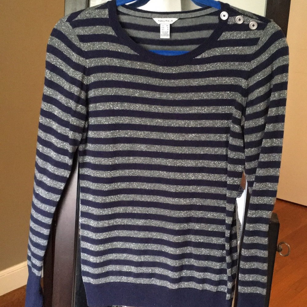 Náutica blue stripped sweater